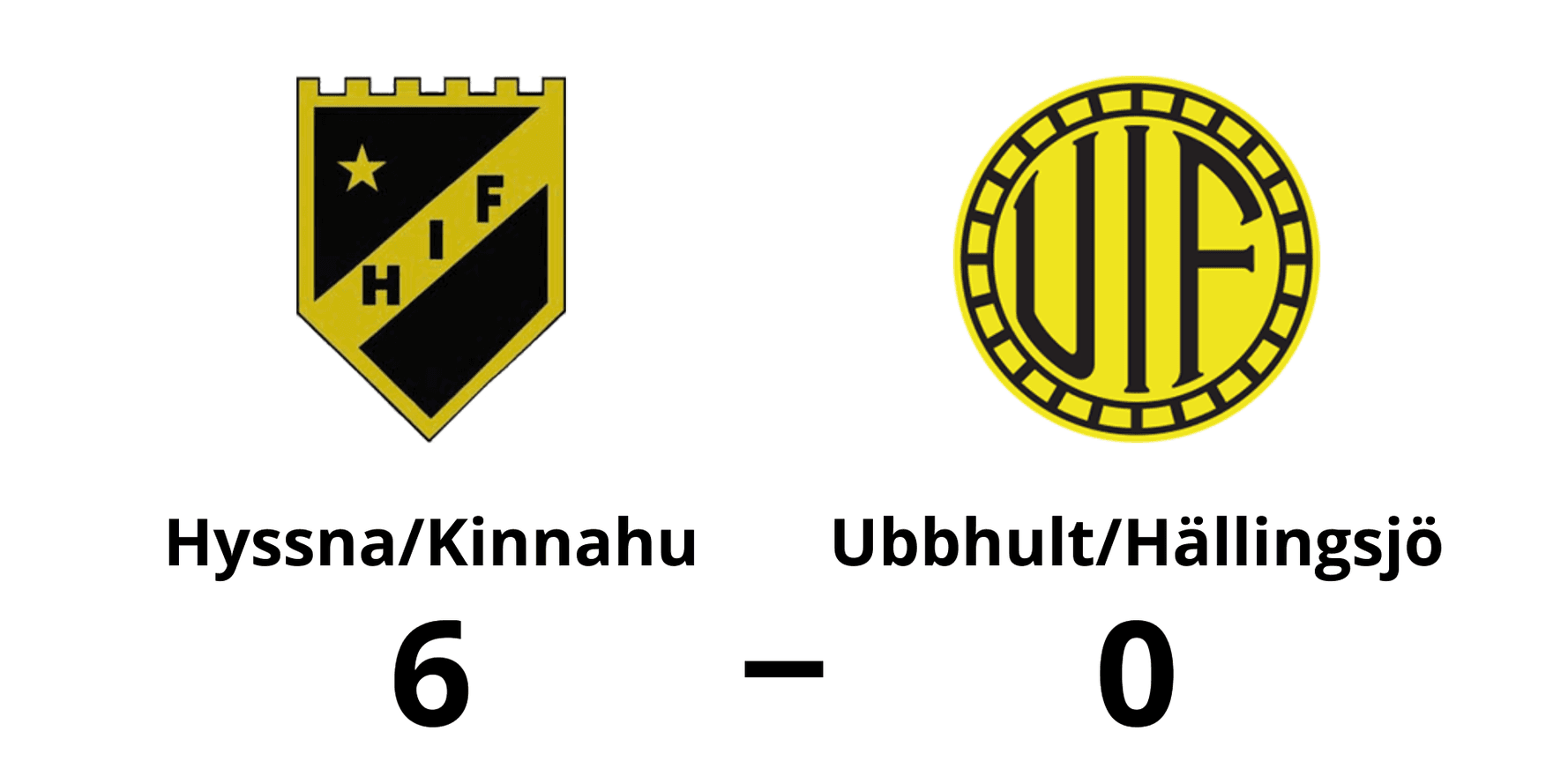 Hyssna IF/Kinnahults IF vann mot Ubbhult/Hällingsjö