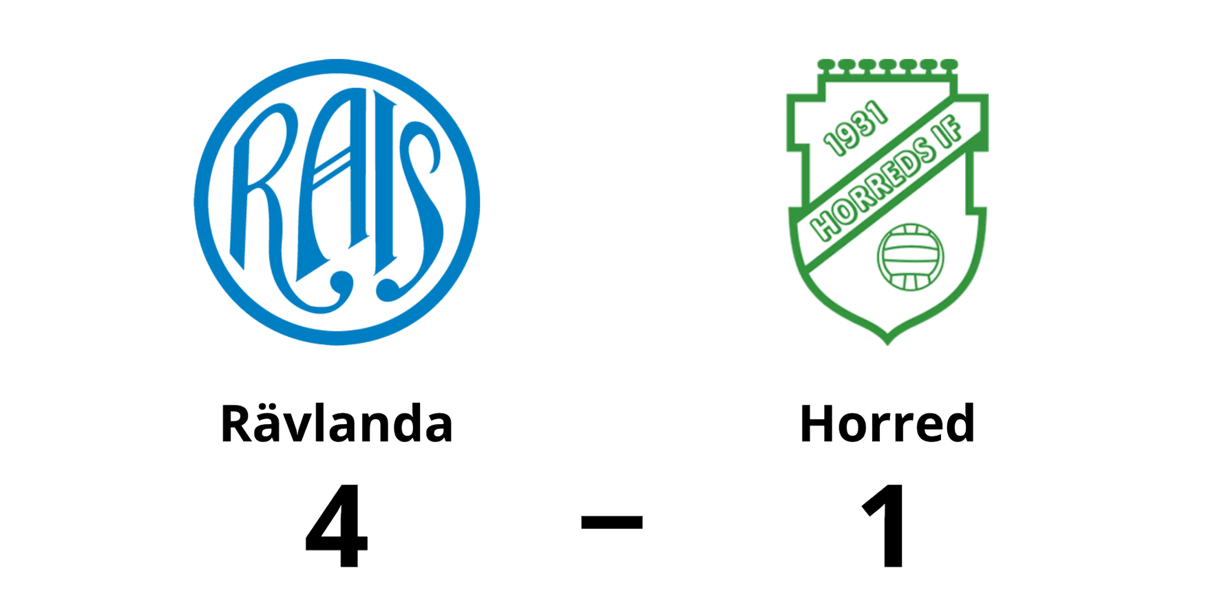 Rävlanda AIS vann mot Horreds IF