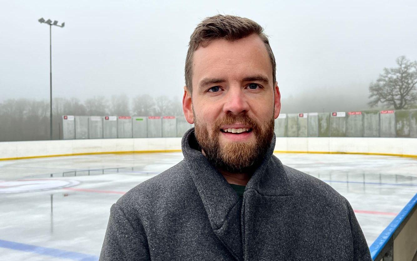 Lucas Hedberg, ordförande i Fritsla Hockeyklubb. 