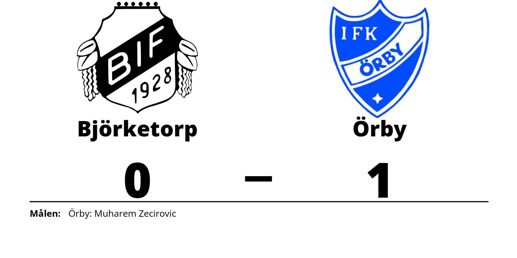 Björketorps IF förlorade mot IFK Örby