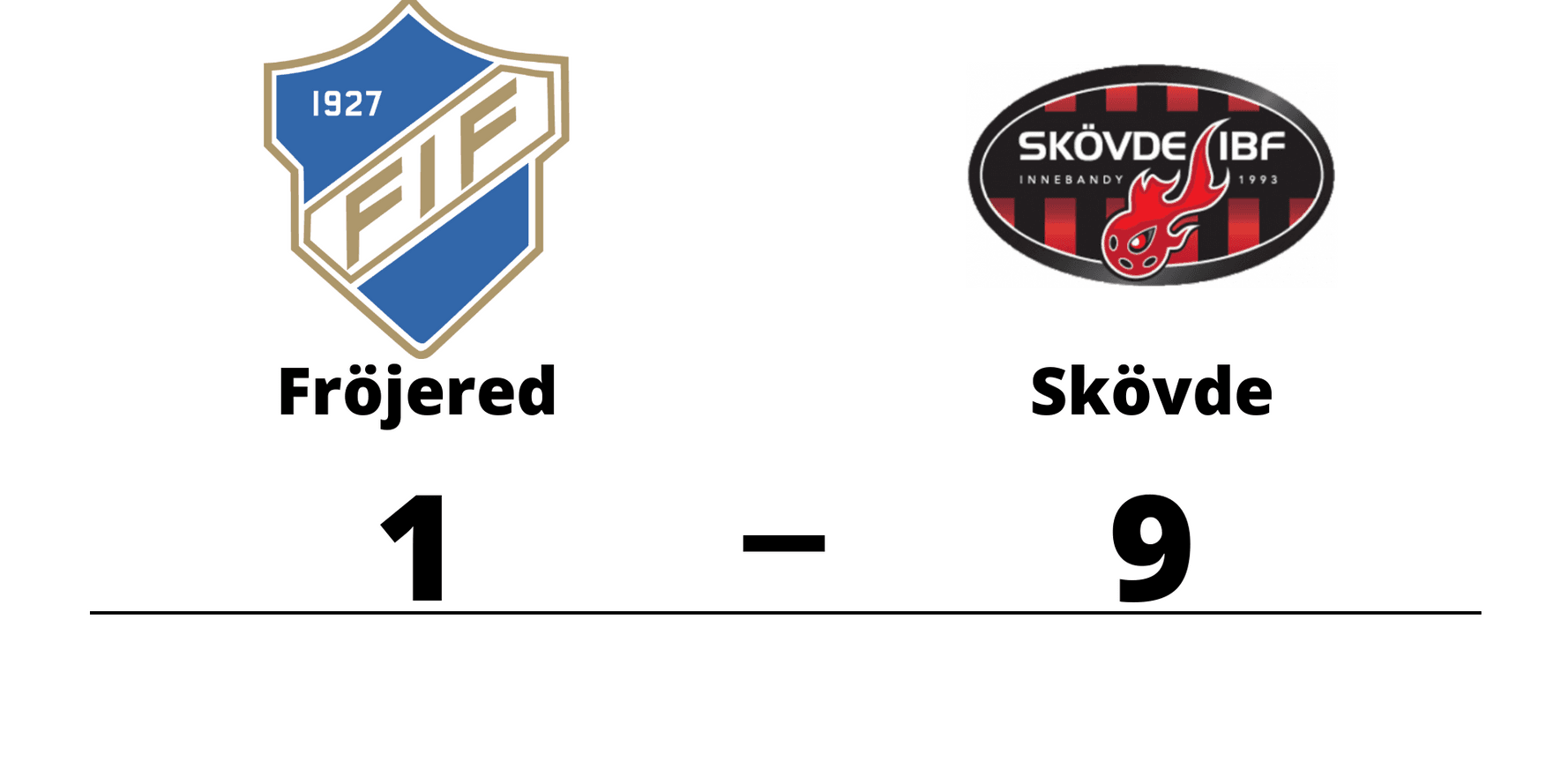 Fröjereds IF innebandy förlorade mot Skövde IBF