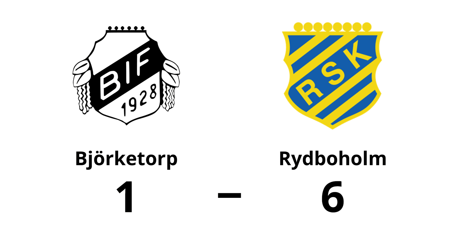 Björketorps IF förlorade mot Rydboholms SK