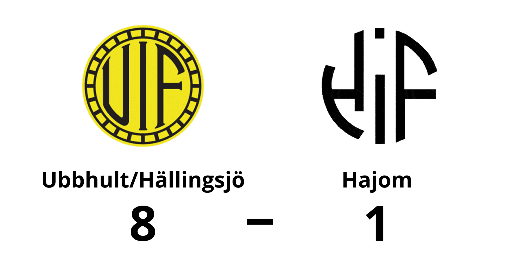 Ubbhult/Hällingsjö vann mot Hajoms IF