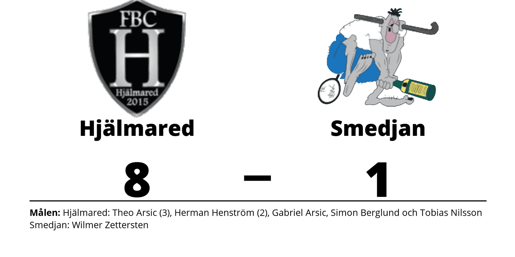 FBC Hjälmared vann mot Smedjans IF innebandy