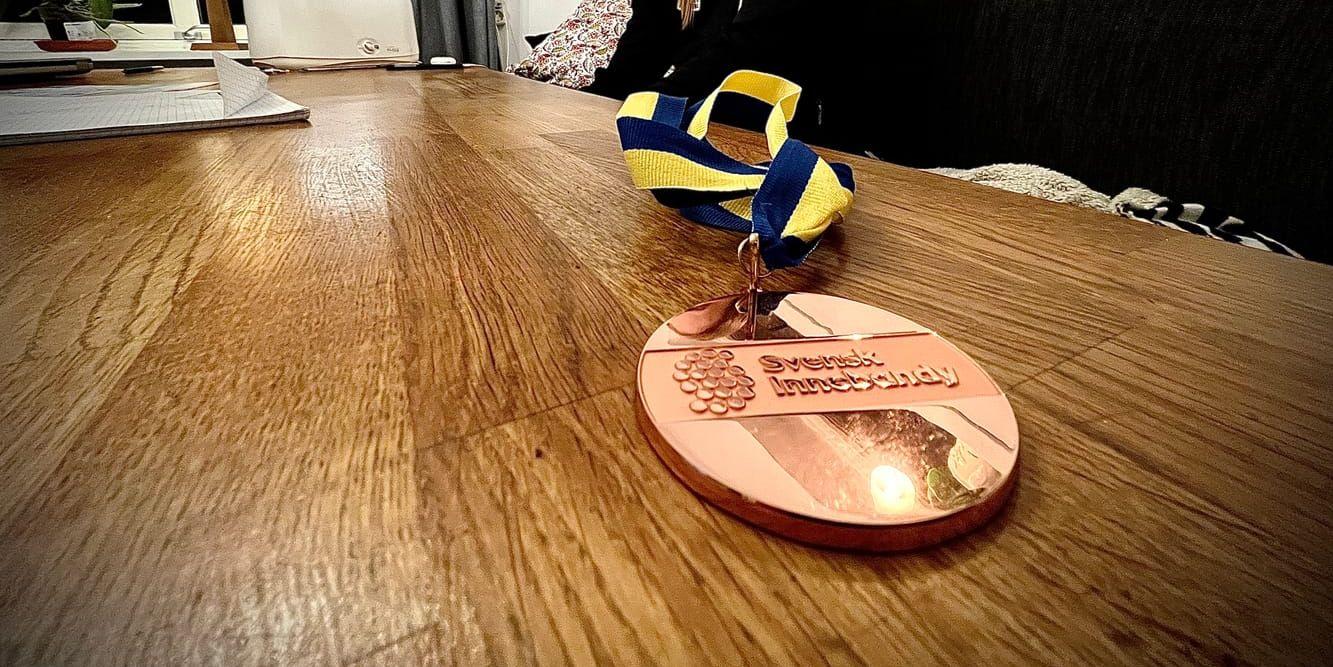 Bronsmedalj från SM-bronset med Västergötlands distriktslag. 