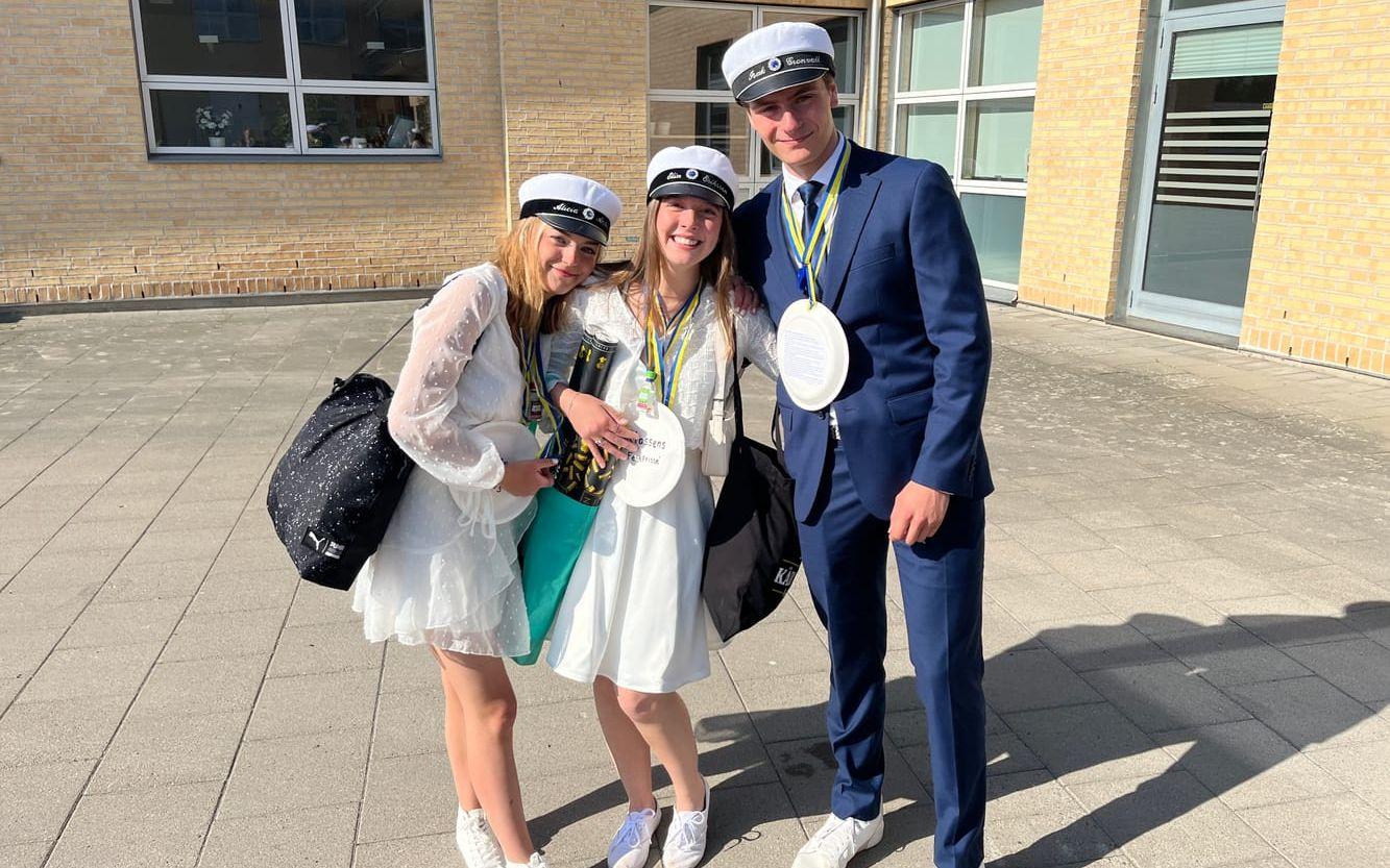 Alicia Alsteus, Elin Eriksson och Isak Cronvall.